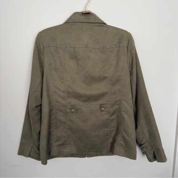 Tanjay / Faux Suede Green Jacket - Picture 7 of 7